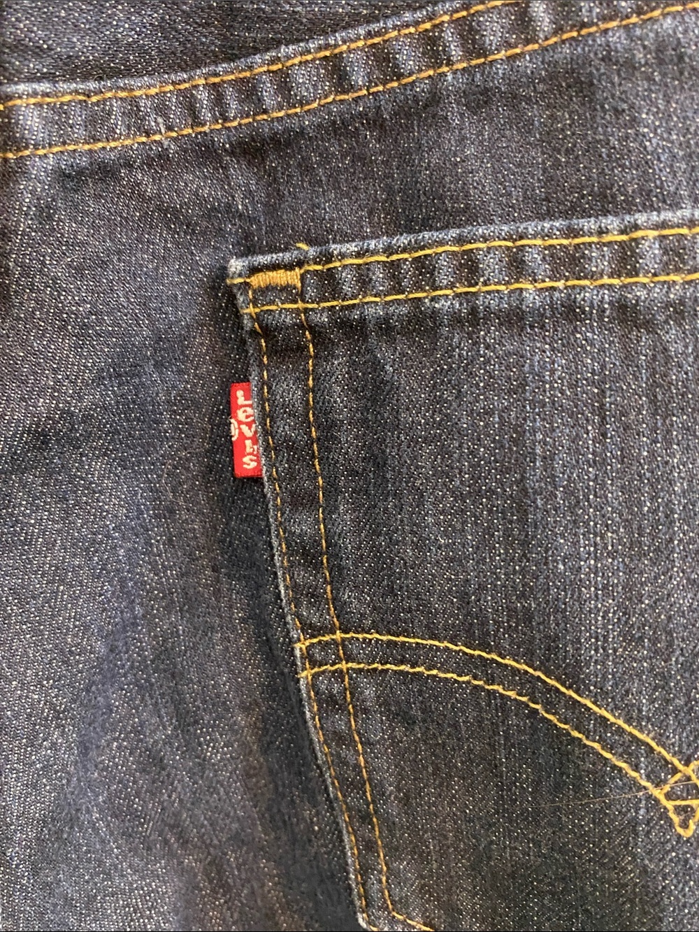 Levi’s 514 Straight Leg Dark Wash Men’s Denim Jeans Size 33 32 Casual School - Picture 6 of 9